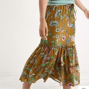 Aerie garden party midi skirt